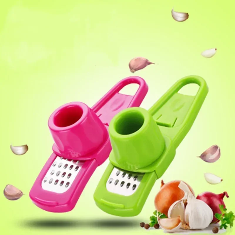 Household Kitchen Gadgets Vegetable Cutter Silk Cutter - 生姜ガーリッククラッシャープレスガーリック研削おろし金カッターピーラー手動ガーリックミンサーみじん切りツールキッチンアクセサリー