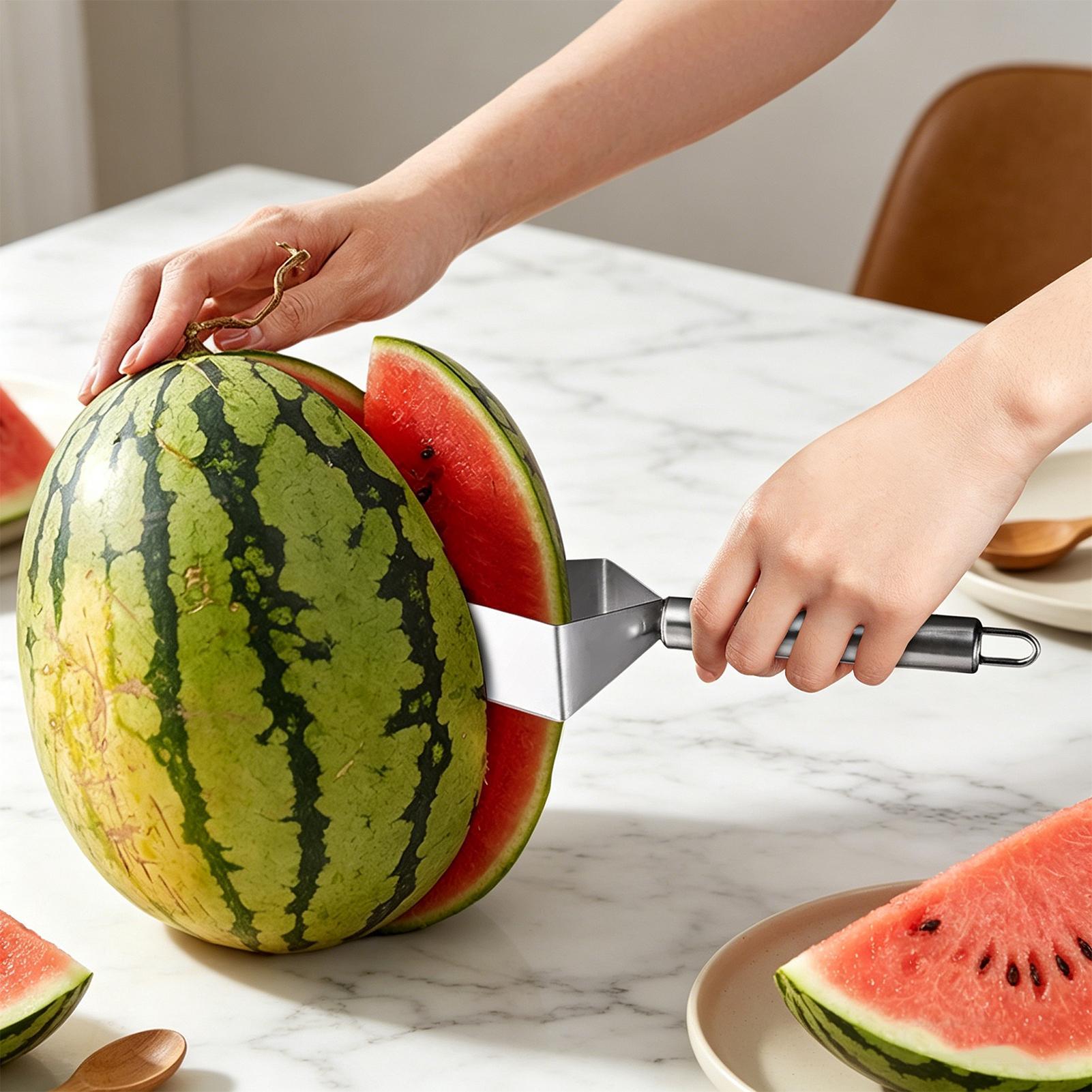 Watermelon Slicer Cutter - スイカスライサー三角形スイカカットカッター ステンレス鋼スイカカッター フルーツカットツール キッチンアクセサリー