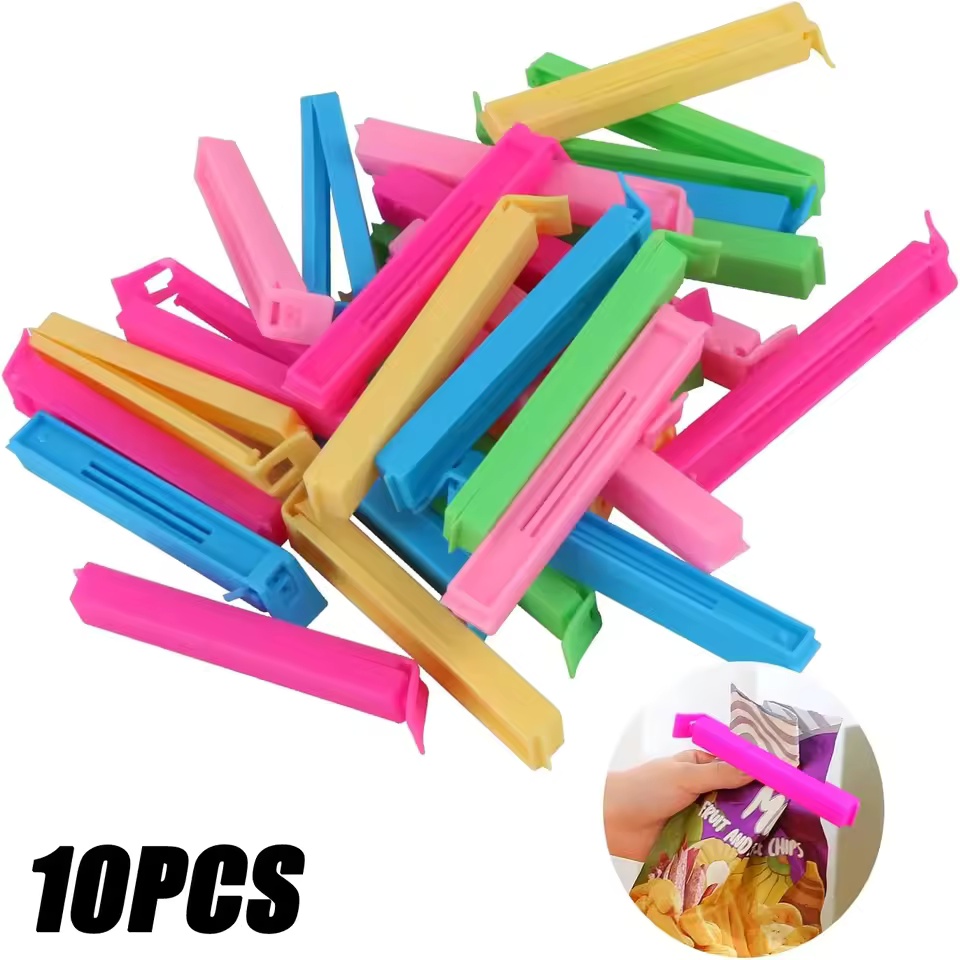 Kitchen Gadgets Under $10 - 5/10/20 個ポータブルキッチン収納食品スナックシールシール袋クリップシーラークランププラスチックツールキッチンアクセサリー