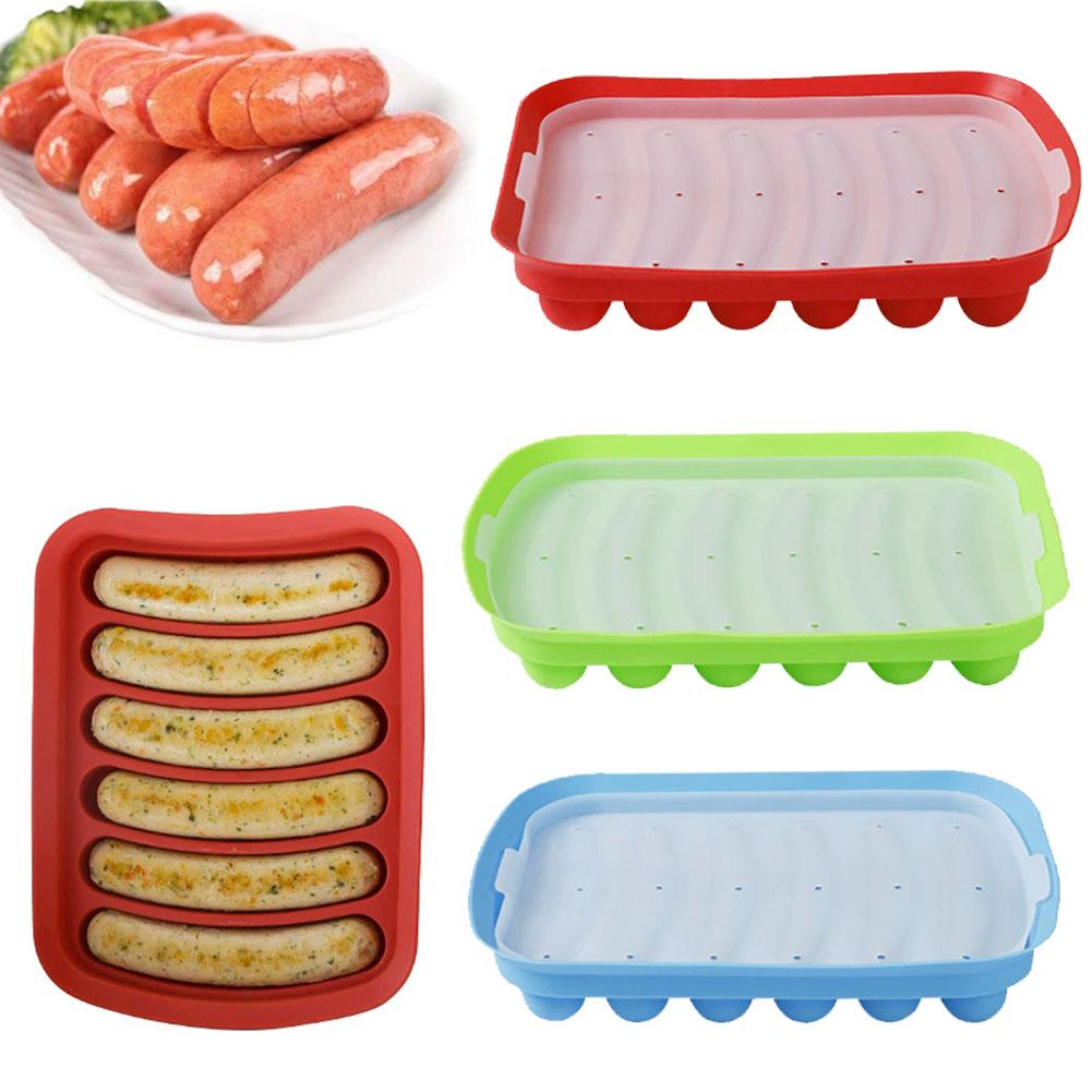 Kitchen Gadgets Made In Usa - DIY グレードシリコーンソーセージ型ベビーフードサプリメントツール自家製ホットドッグハムベーキングモールド型キッチンアクセサリーガジェット