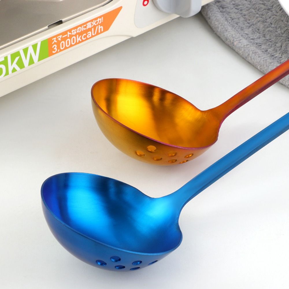 Kitchen Gadgets With Z - Z型の鍋用スプーン、長柄、火傷防止、油こし、スキマースプーン、滑らかに吊るせるスープレードル、キッチン用品