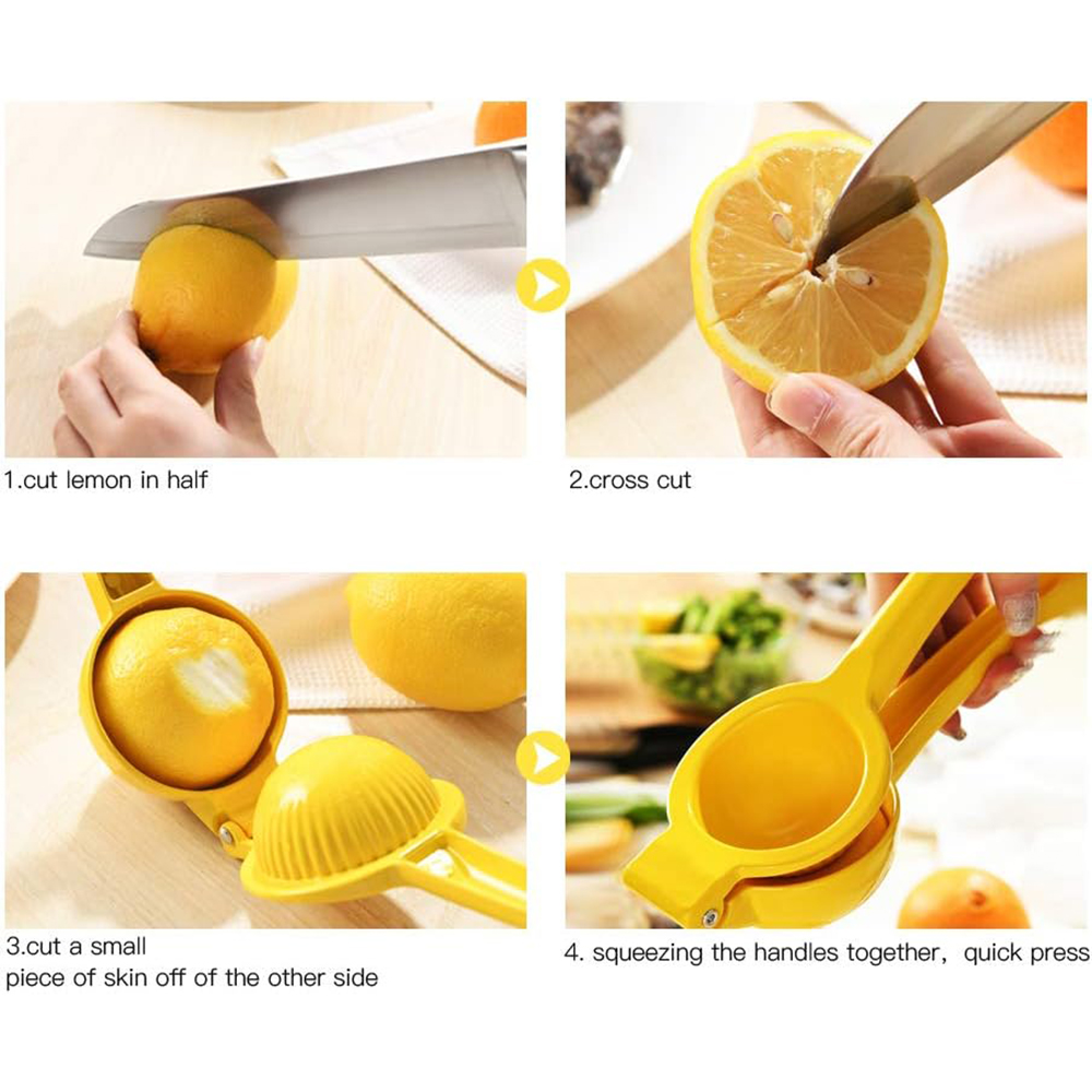 Citrus Lemon Squeezer - レモン絞り器 手動ジューサー シトラスレモン絞り器 フルーツジューサー ライムプレス 金属製