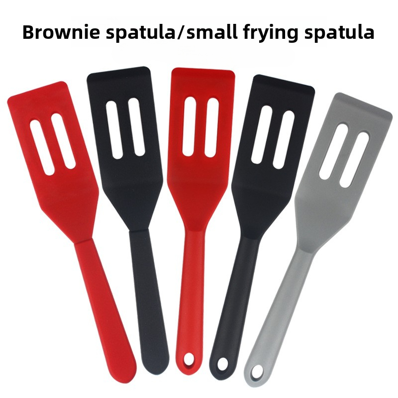 Kitchen Gadgets For Small Kitchens - 小型シリコンブラウニースパチュラ、ステーキや目玉焼き用の溝付きパンターナー、ベーキング＆キッチンガジェット