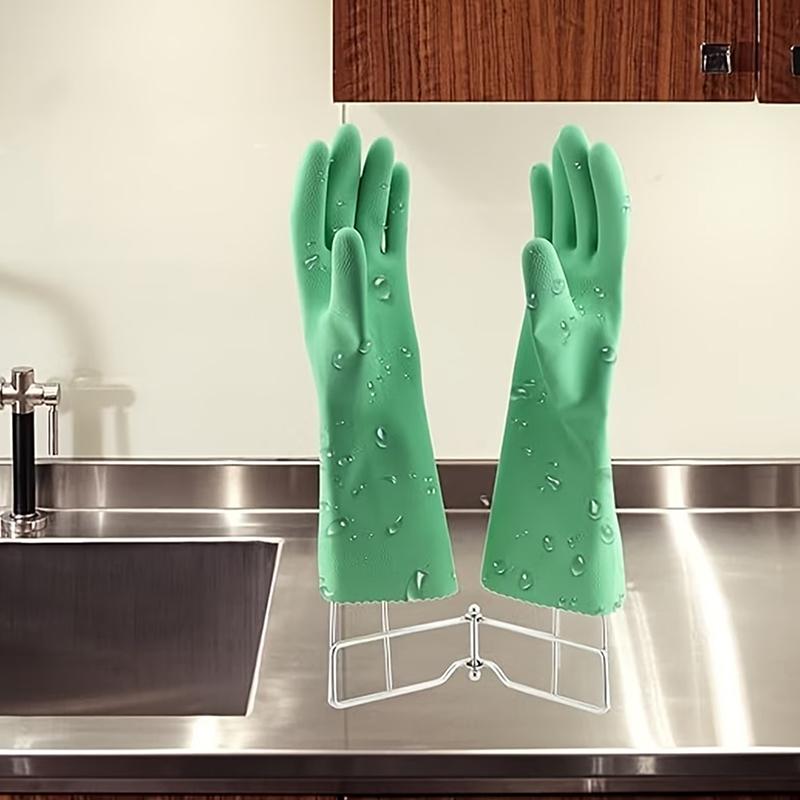 Kitchen Gadgets Holder - 折りたたみ式縦型水切りラック多目的二重キッチン手袋乾燥サポート収納ホルダーキッチンガジェット