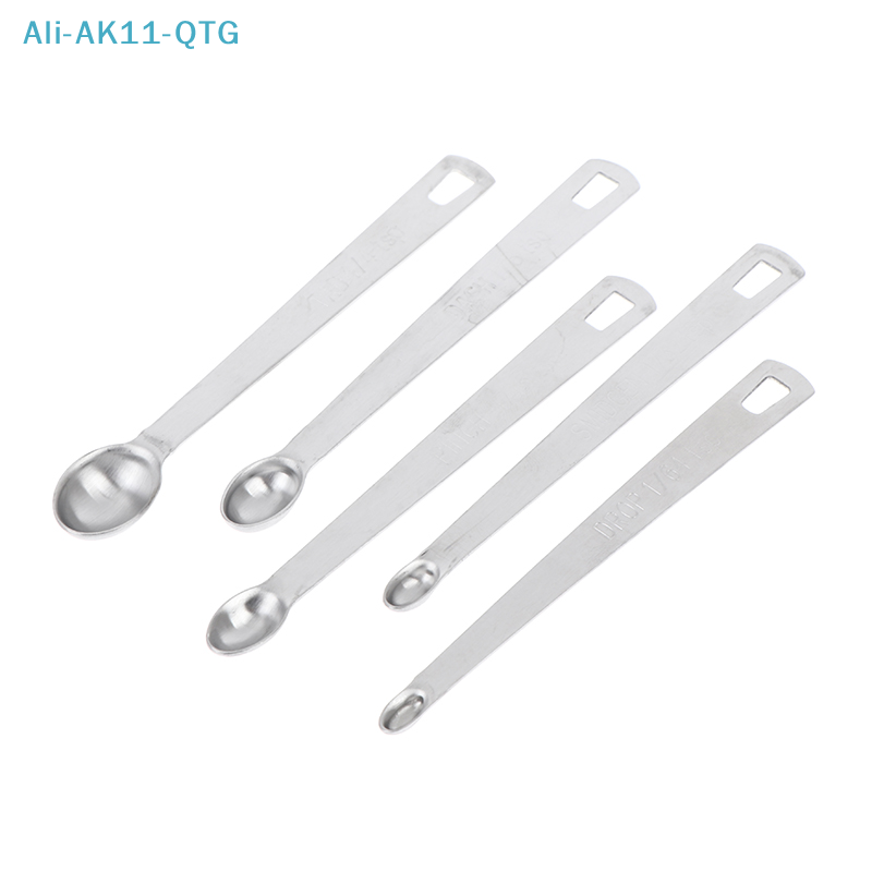 Kitchen Gadgets For Small Kitchens - 新しい 5 ピース/セットステンレス鋼の小さな計量スプーン調味料乾燥および液体材料キッチン正確な調理器具