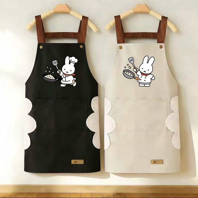 Kitchen Gadgets Aliexpress - 新しい漫画ミッフィーウサギエプロン防水耐油キッチン調理ウエストカバーファッション作業服家庭用キッチンレストラン