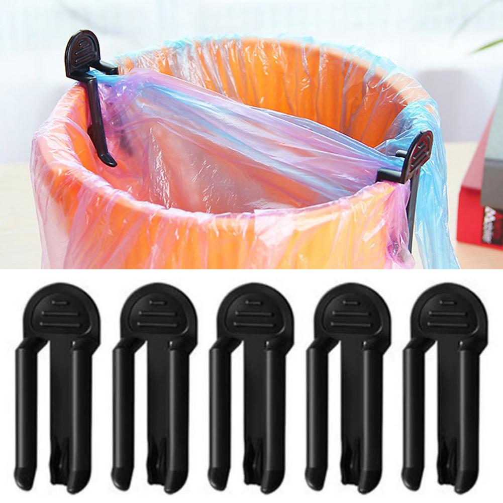 Kitchen Gadgets Holder - 2/5個入りプラスチック製ゴミ袋クリップ 固定式ゴミ箱バッグホルダー ゴミクリップ ゴミ箱クランプ キッチン・バスルーム用ガジェット