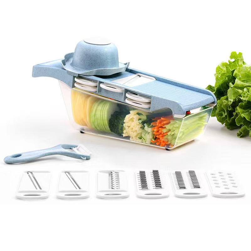 Household Kitchen Gadgets Vegetable Cutter Silk Cutter - スチールブレード付き野菜カッター、ポテトピーラー、ニンジン、チーズグレーター、野菜スライサー、キッチンアクセサリー