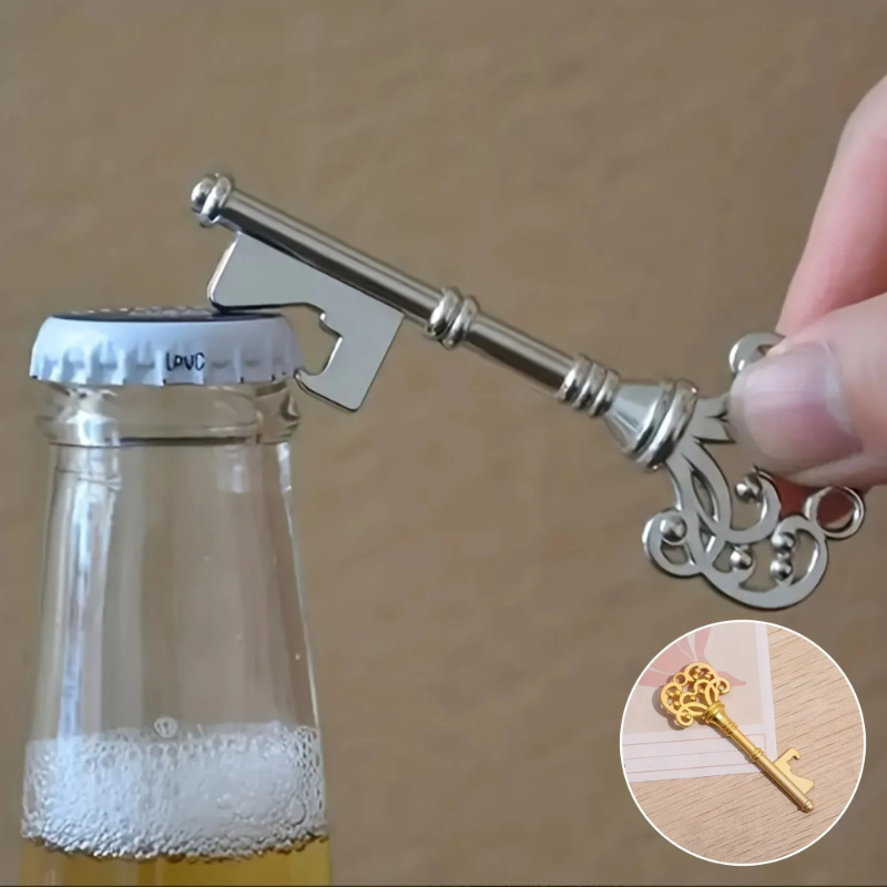 Kitchen Gadgets Vintage - 1Pc ヴィンテージクラウンキー型ボトルオープナークリエイティブビールボトルオープナーバー家庭用キッチンガジェット