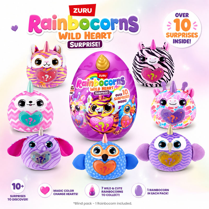 Kitchen Gadgets Aliexpress - ZURU Rainocorns ワイルドハートサプライズ レインボーユニコーンシリーズ ミステリアスエッグぬいぐるみ ブラインドボックストイ