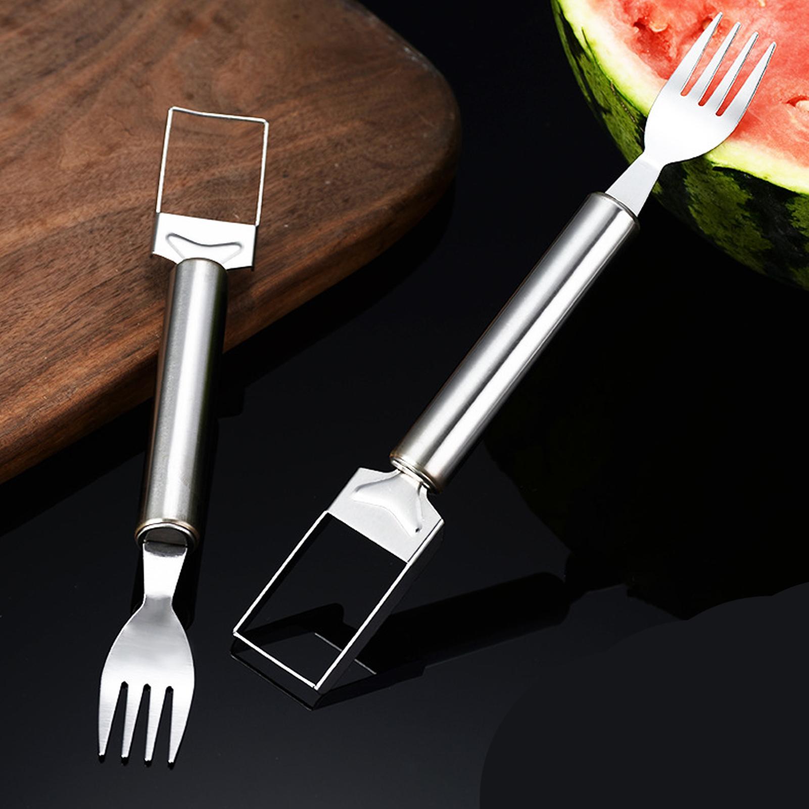 スイカスライサーカッターツール双頭キッチンガジェットステンレ - Watermelon Slicer Cutter のレビューと価格