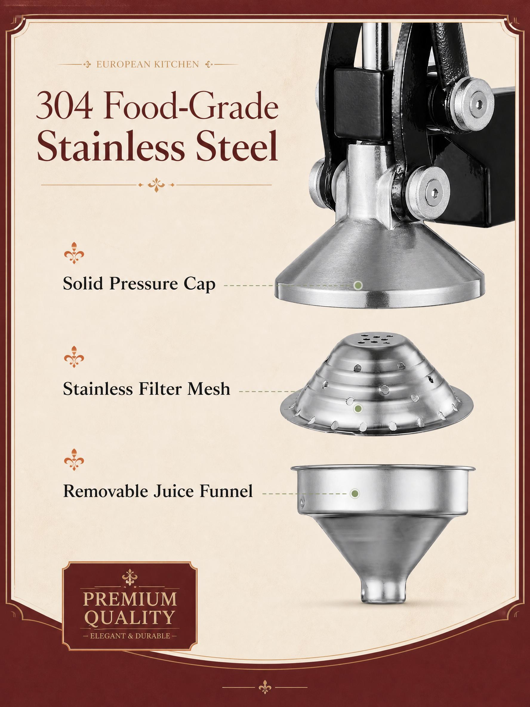 手動ジューサー、手動柑橘類ジューサープレス、400mlカップ - Kitchen Gadgets Juicer のレビューと価格