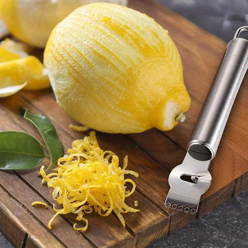 1pc レモンゼスターグレーター ステンレス鋼ピーラー キッ - Household Kitchen Gadgets Vegetable Cutter Silk Cutter のレビューと価格