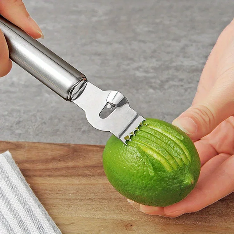 1pc レモンゼスターグレーター ステンレス鋼ピーラー キッ - Household Kitchen Gadgets Vegetable Cutter Silk Cutter のレビューと価格