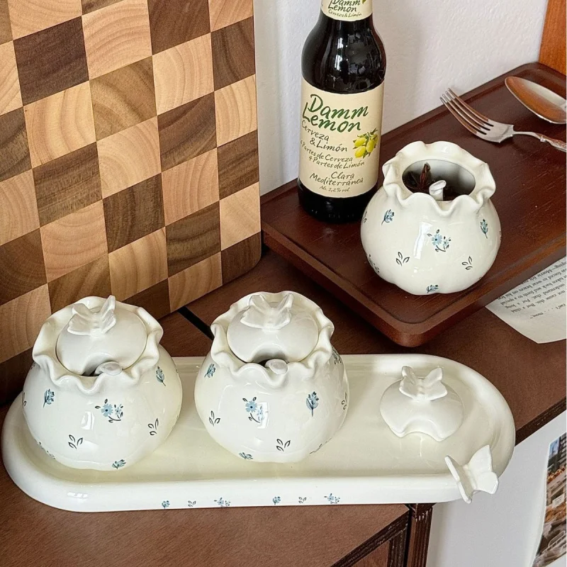 3個セットのヴィンテージ磁器製塩コショウ・砂糖ジャー、セラミ - Kitchen Gadgets Vintage のレビューと価格