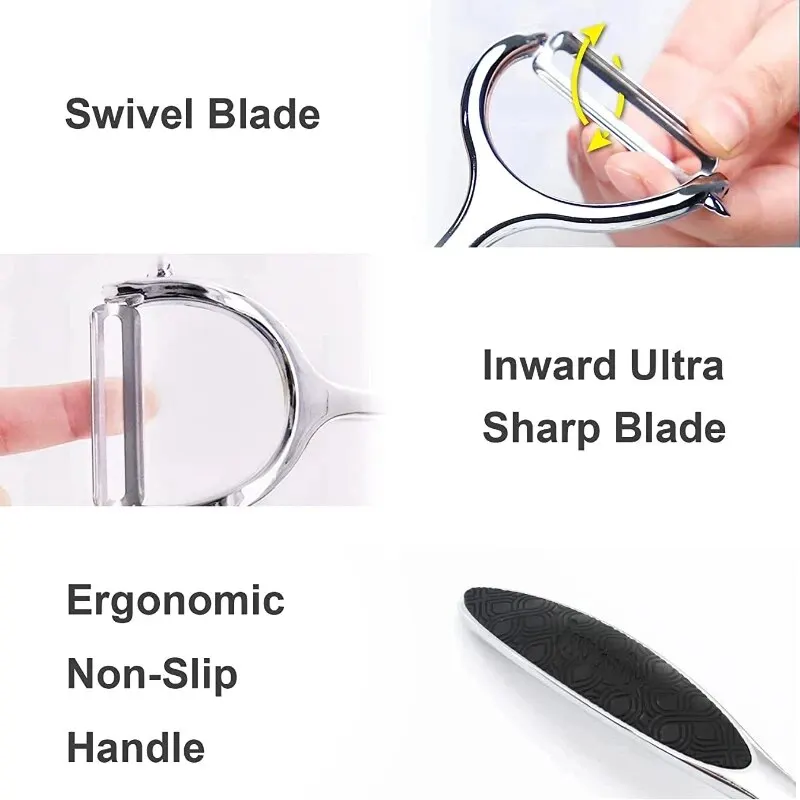 1PC ステンレス鋼野菜の皮むき器ジャガイモの皮むき器キッチ - Household Kitchen Gadgets Vegetable Cutter Silk Cutter のレビューと価格