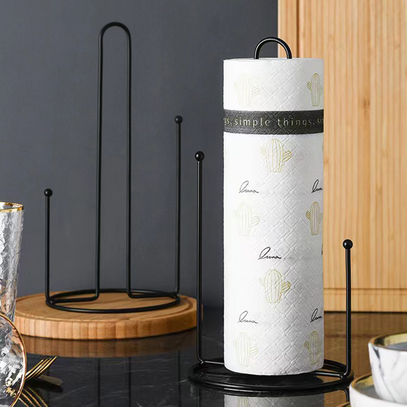 1PC 鉄垂直ペーパータオルホルダーキッチンバスルームダイニ - Kitchen Gadgets Holder のレビューと価格