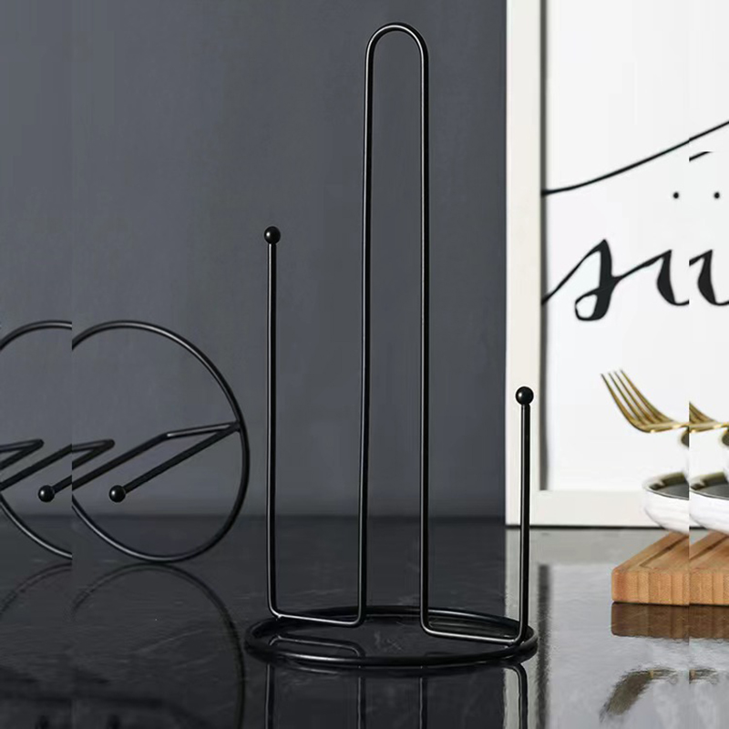 1PC 鉄垂直ペーパータオルホルダーキッチンバスルームダイニ - Kitchen Gadgets Holder のレビューと価格