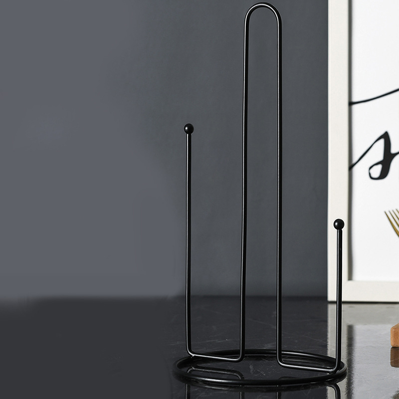 1PC 鉄垂直ペーパータオルホルダーキッチンバスルームダイニ - Kitchen Gadgets Holder のレビューと価格