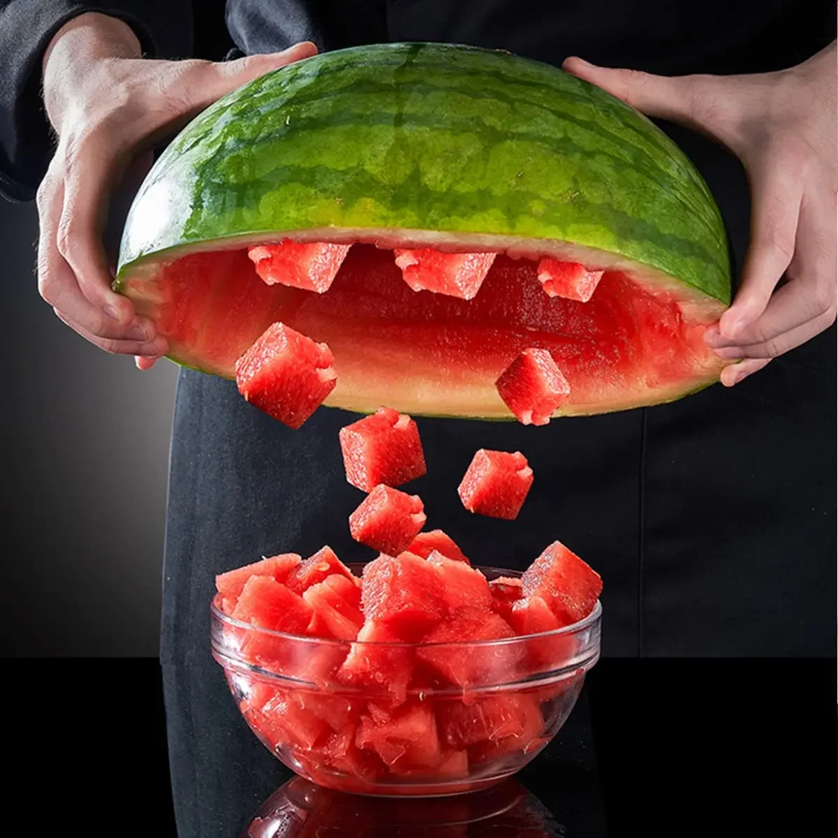 304ステンレス鋼スイカナイフ、家庭用果物掘りボールナイフ、 - Watermelon Slicer Cutter のレビューと価格