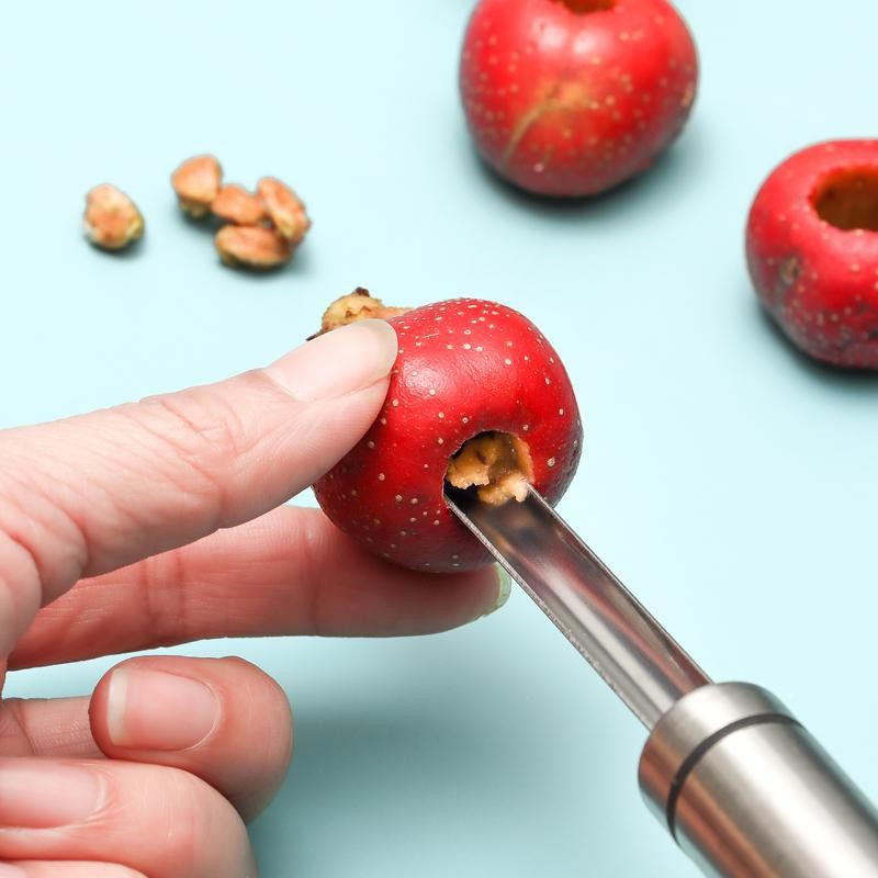キッチンナッツ＆フルーツ種抜きツール、ステンレス製レッドデー - Kitchen Gadgets In China のレビューと価格