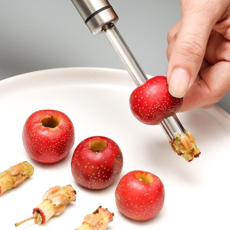 キッチンナッツ＆フルーツ種抜きツール、ステンレス製レッドデー - Kitchen Gadgets In China のレビューと価格