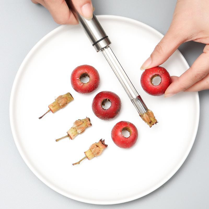 キッチンナッツ＆フルーツ種抜きツール、ステンレス製レッドデー - Kitchen Gadgets In China のレビューと価格