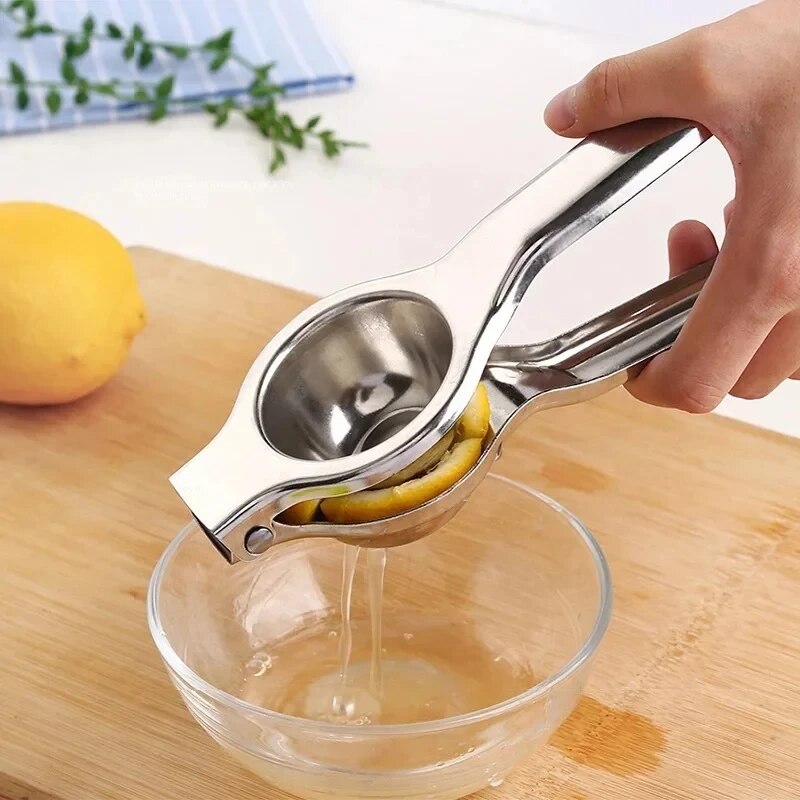 レモンスクイーザー ステンレス製 手動ジューサー キッチンア - Citrus Lemon Squeezer のレビューと価格