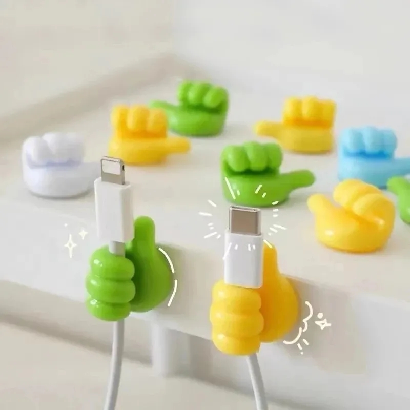 シリコーン親指壁フックケーブル管理ワイヤー USB オーガナ - Kitchen Gadgets Holder のレビューと価格