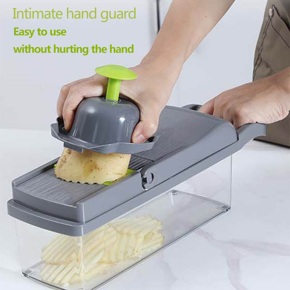 野菜カッター多機能スライサー果物皮むき器ニンジンおろし金キッ - Household Kitchen Gadgets Vegetable Cutter Silk Cutter のレビューと価格
