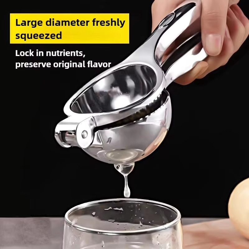 手動レモン絞り器 ステンレス製ジューサー プレス キッチン用 - Citrus Lemon Squeezer のレビューと価格