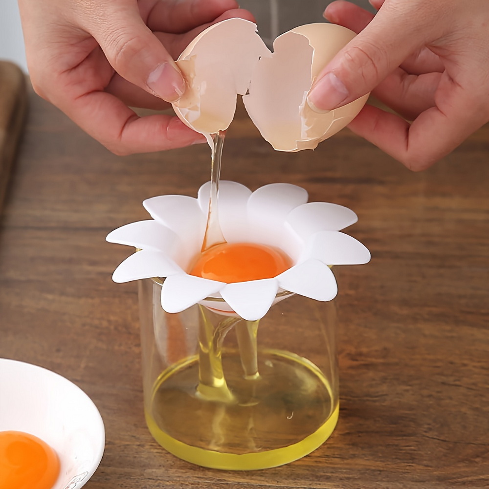 1/5/10 個かわいい花柄卵黄と卵白分離器キッチン小型ツー - Kitchen Gadgets Under $10 のレビューと価格