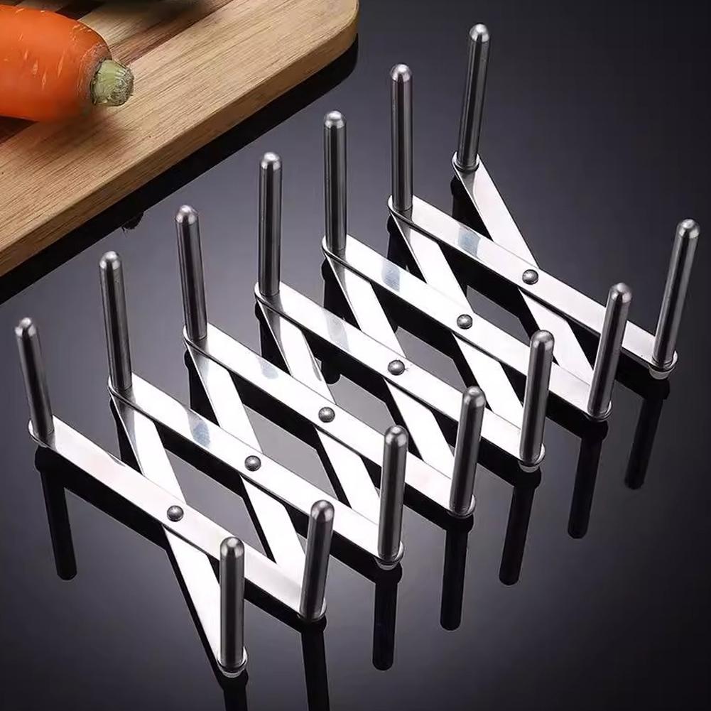 新しいステンレス製食器ラックオーガナイザー、排水機能付き、伸 - Kitchen Gadgets Holder のレビューと価格