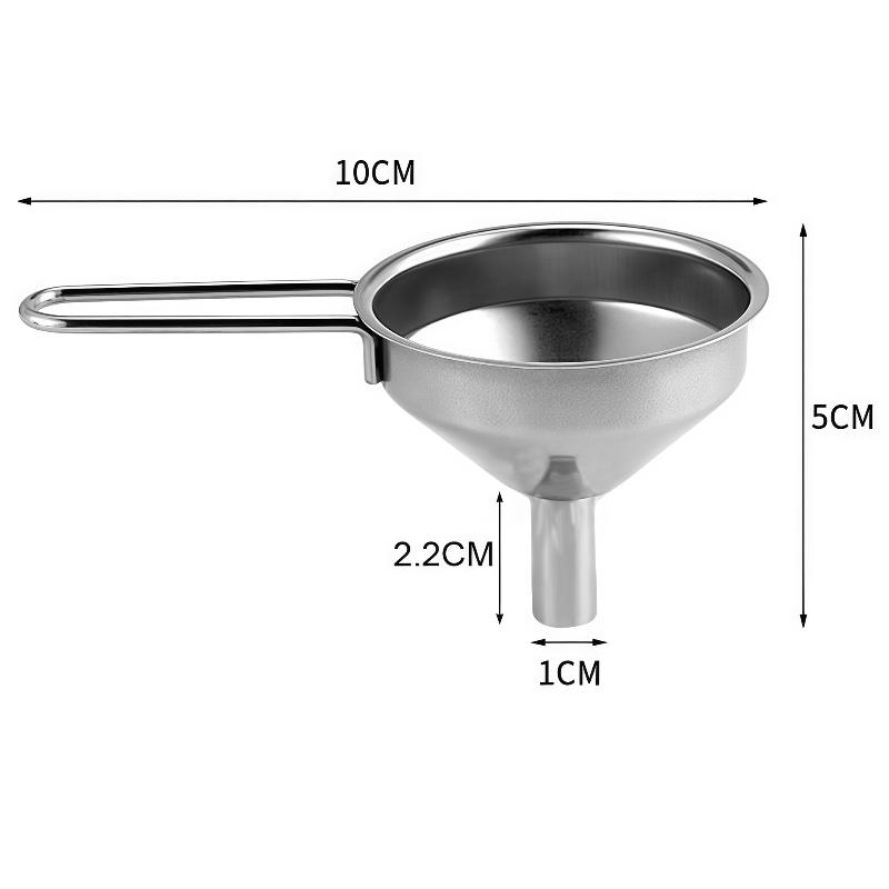 ステンレス鋼製ハンドル付き漏斗 小型金属漏斗 ボトル充填用  - Kitchen Gadgets For Small Kitchens のレビューと価格