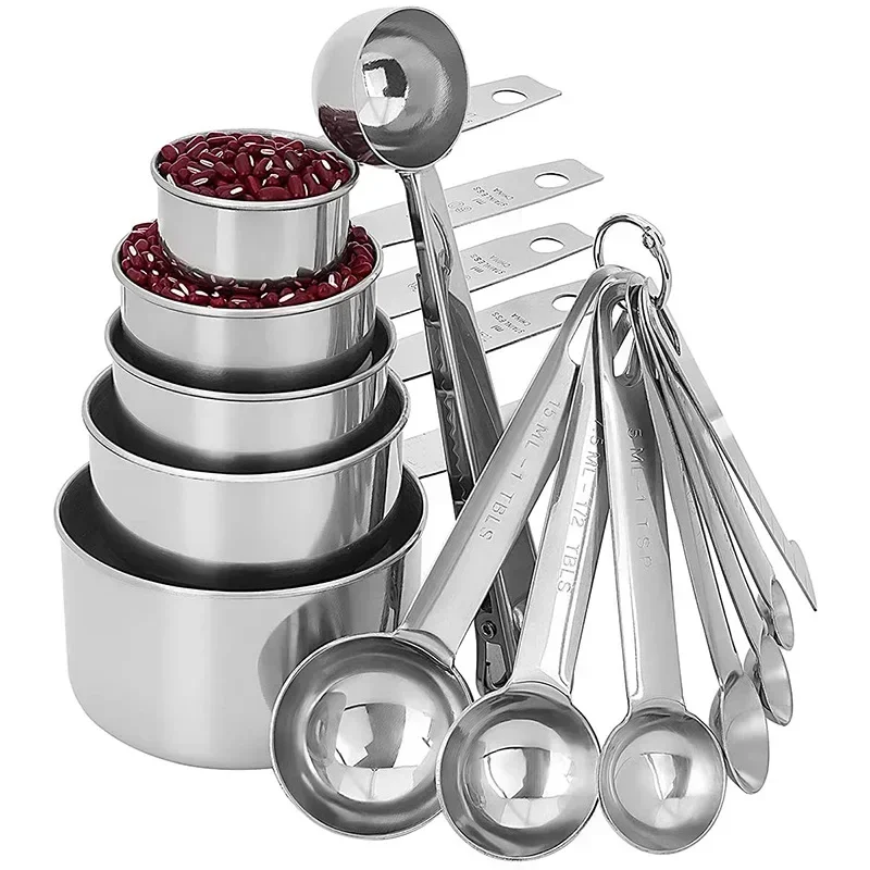8/10/11 個ステンレス鋼計量カップとスプーンコーヒーパ - Kitchen Gadgets Under $10 のレビューと価格