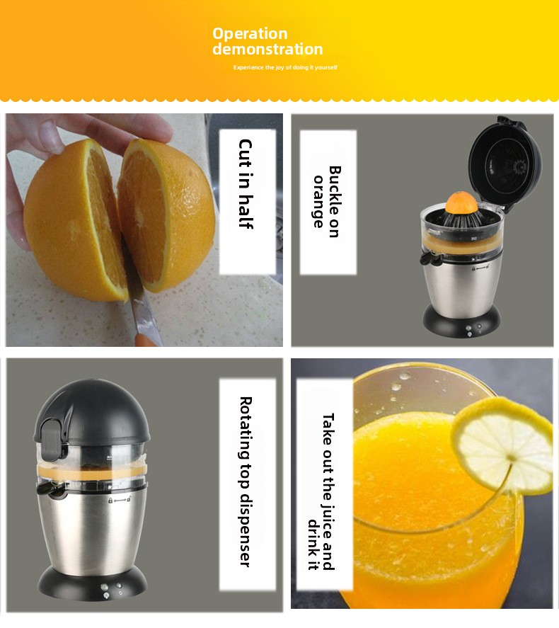 電動柑橘ジューサー – 新鮮なオレンジ/レモン絞り器、スタン - Citrus Lemon Squeezer のレビューと価格