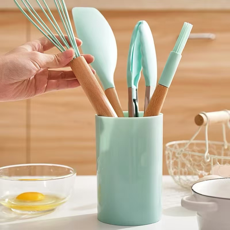 12 個のシリコン調理器具セットキッチン調理ツールベーキング - Kitchen Gadgets Under $10 のレビューと価格