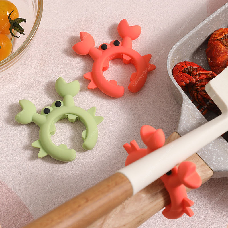 シリコン製スパチュララック、小型カニ型、火傷防止、オーバーフ - Kitchen Gadgets For Small Kitchens のレビューと価格