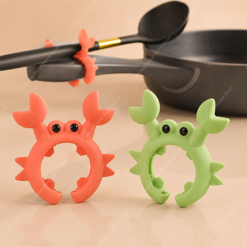 シリコン製スパチュララック、小型カニ型、火傷防止、オーバーフ - Kitchen Gadgets For Small Kitchens のレビューと価格
