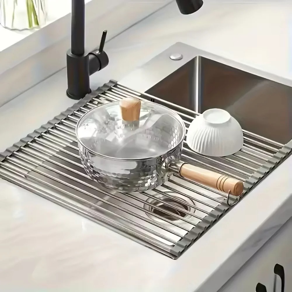 折りたたみ式ステンレス製シンク乾燥ラック キッチン多機能水切 - Kitchen Gadgets Holder のレビューと価格