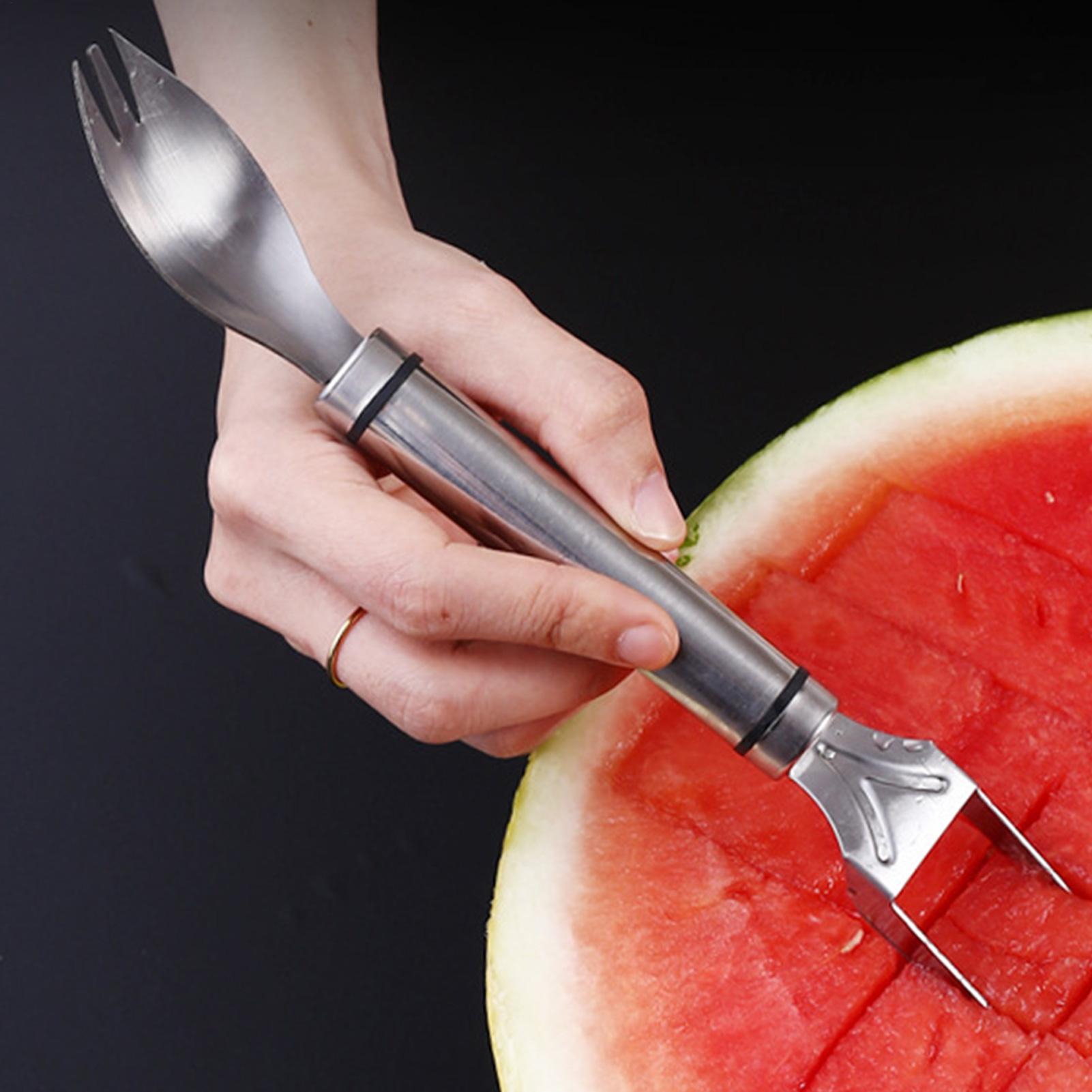 スイカスライサーカッターツール 2-in-1 フォークスライ - Watermelon Slicer Cutter のレビューと価格