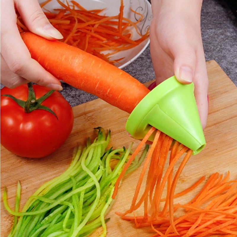 多機能回転シュレッダーツール、回転おろし金、キッチンアクセサ - Household Kitchen Gadgets Vegetable Cutter Silk Cutter のレビューと価格
