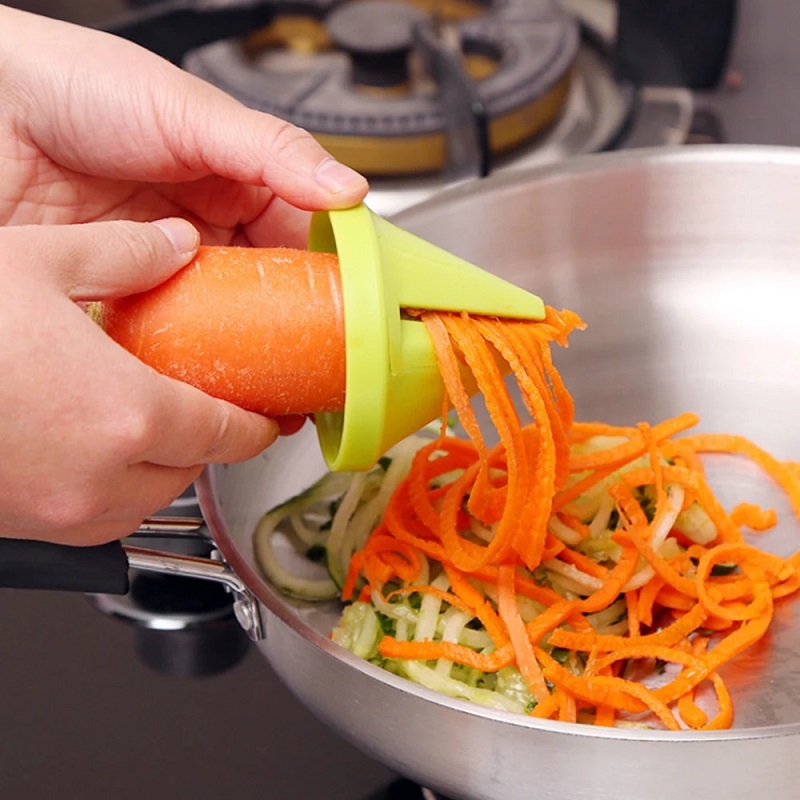 多機能回転シュレッダーツール、回転おろし金、キッチンアクセサ - Household Kitchen Gadgets Vegetable Cutter Silk Cutter のレビューと価格