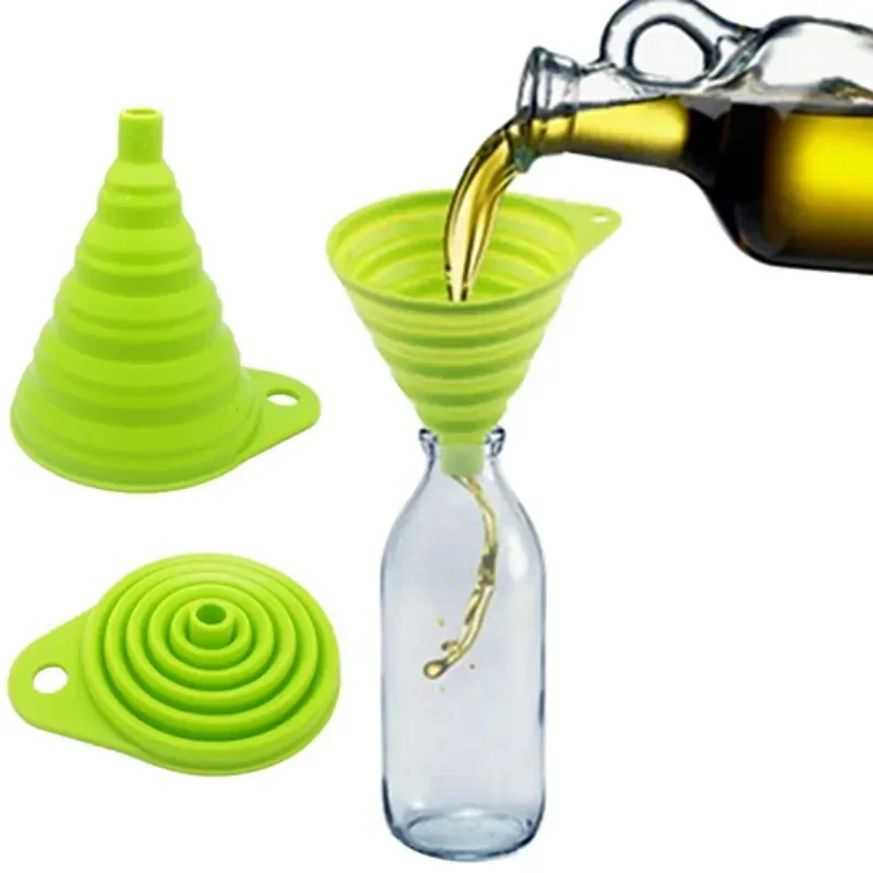 1/4 個シリコン折りたたみ式漏斗折りたたみ式キッチンロング - Kitchen Gadgets For Small Kitchens のレビューと価格