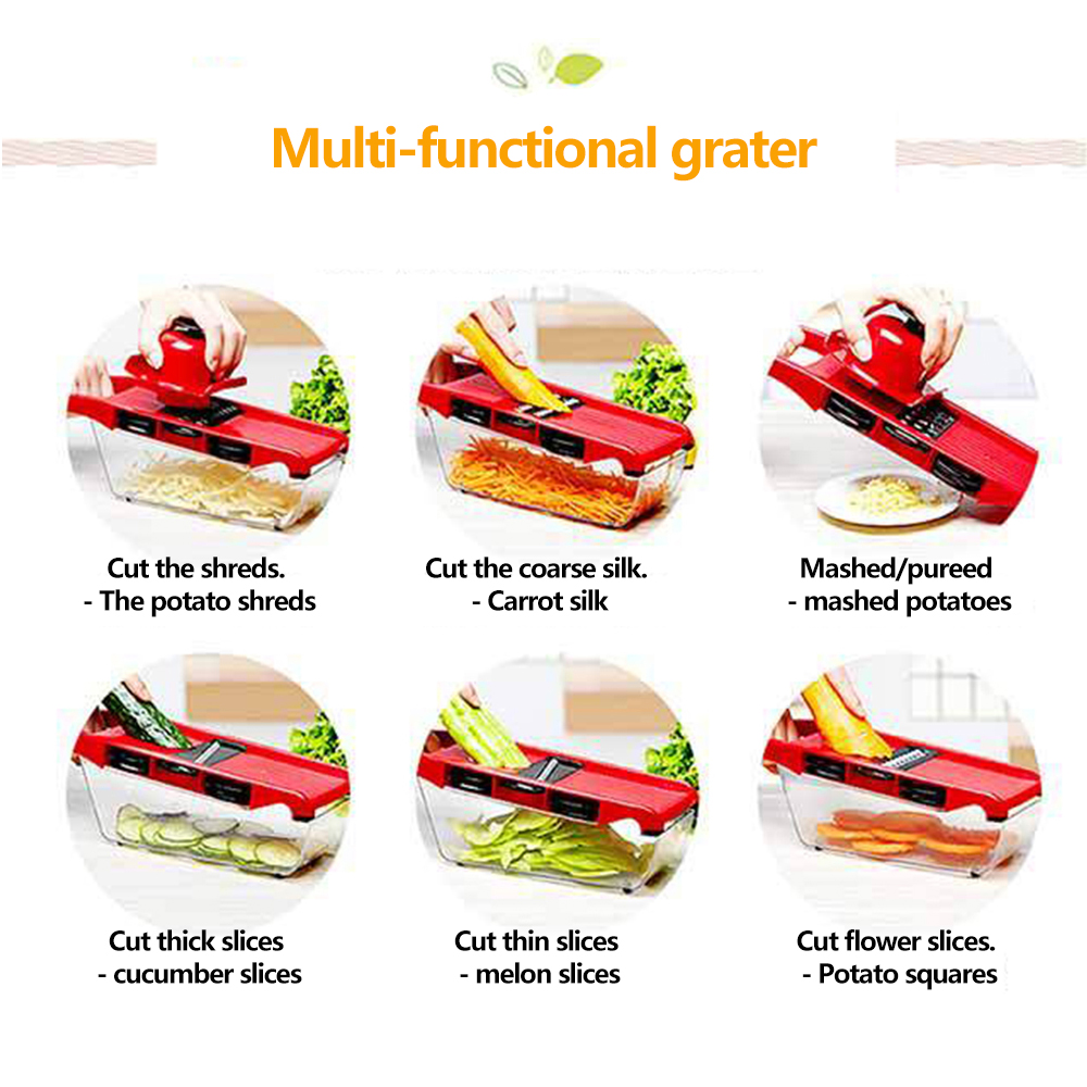 スチールブレード付き野菜カッター、ポテトピーラー、ニンジン、 - Household Kitchen Gadgets Vegetable Cutter Silk Cutter のレビューと価格