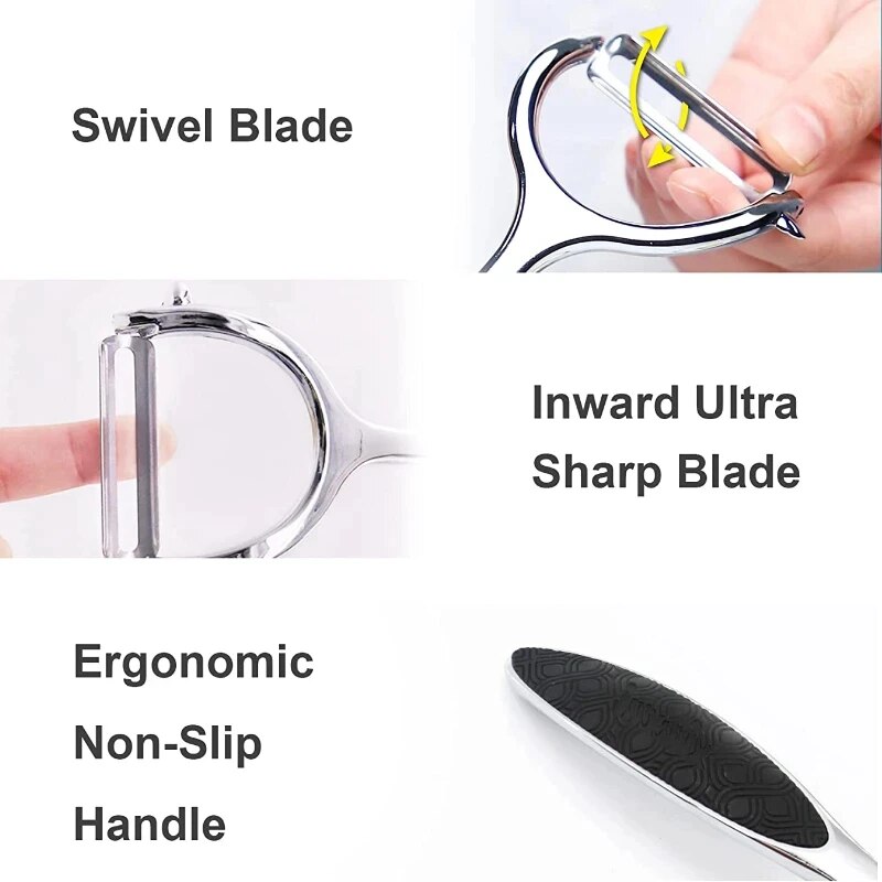 1PC ステンレス鋼野菜の皮むき器ジャガイモの皮むき器多機能 - Household Kitchen Gadgets Vegetable Cutter Silk Cutter のレビューと価格