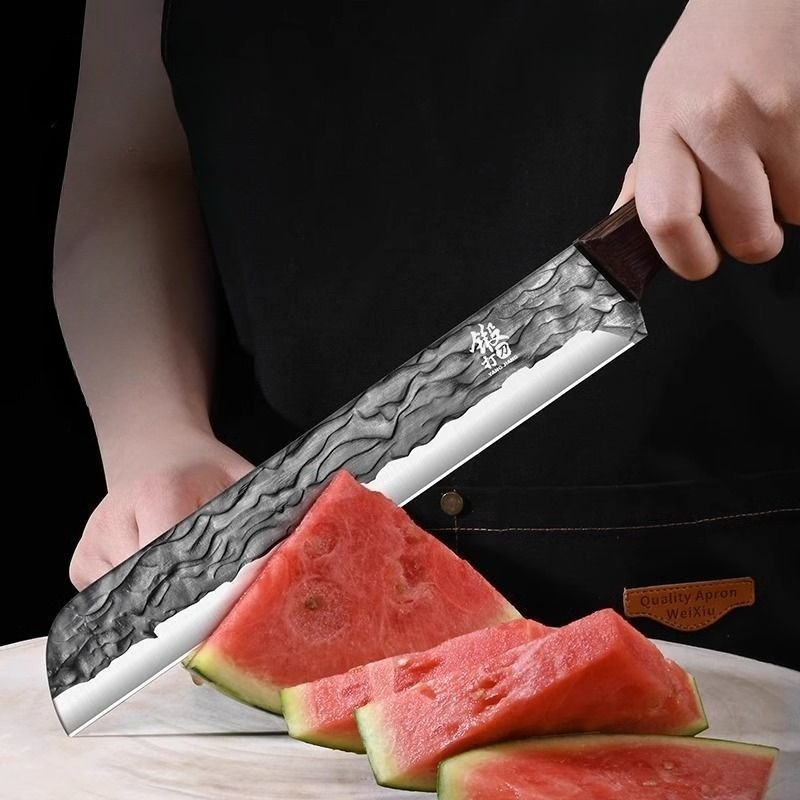 鍛造フルーツナイフは、果物屋がスイカのスライスを切るための特 - Watermelon Slicer Cutter のレビューと価格