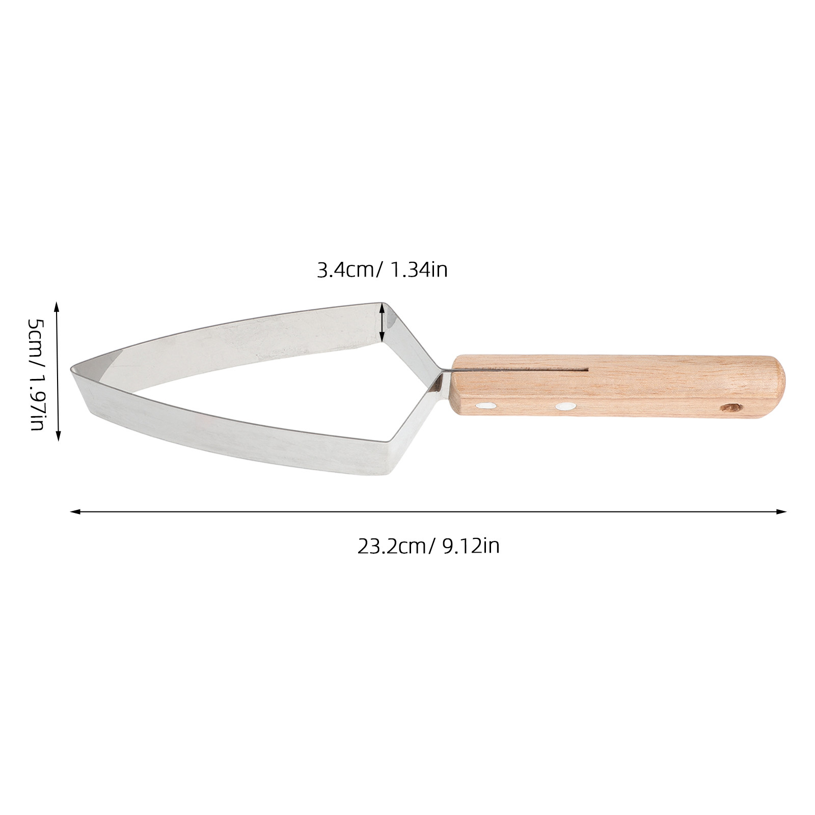 ステンレス製三角形スイカスライサー 木製ハンドル フルーツカ - Watermelon Slicer Cutter のレビューと価格