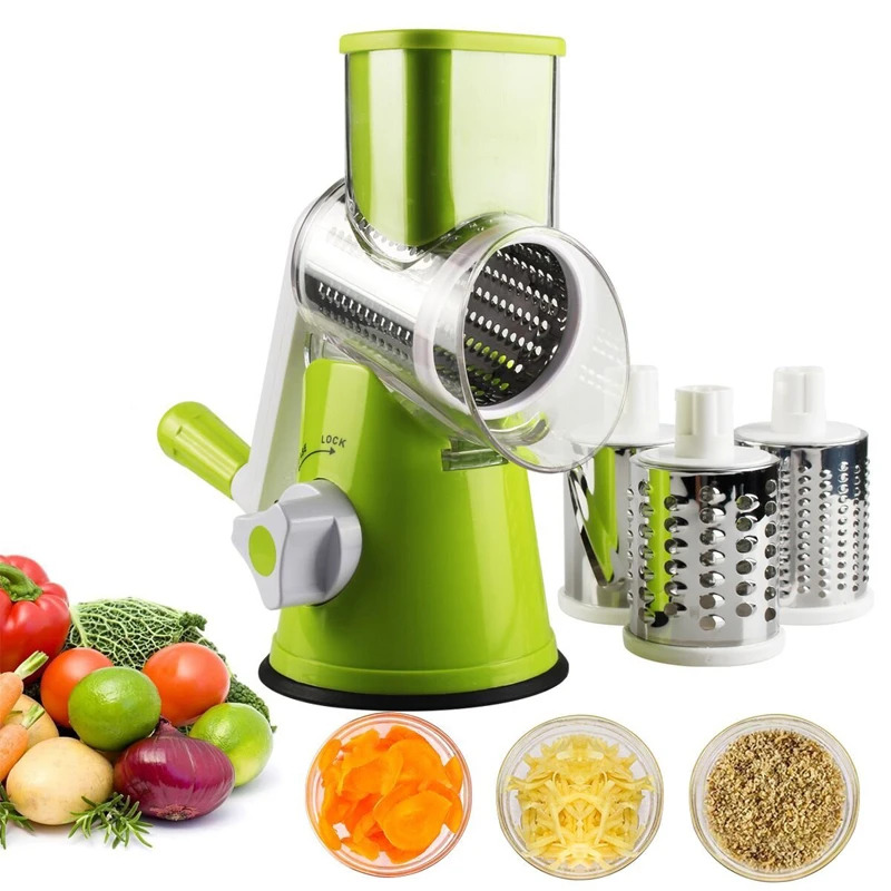 手動回転式チーズグレーター、野菜カッター、ポテトスライサー、 - Household Kitchen Gadgets Vegetable Cutter Silk Cutter のレビューと価格