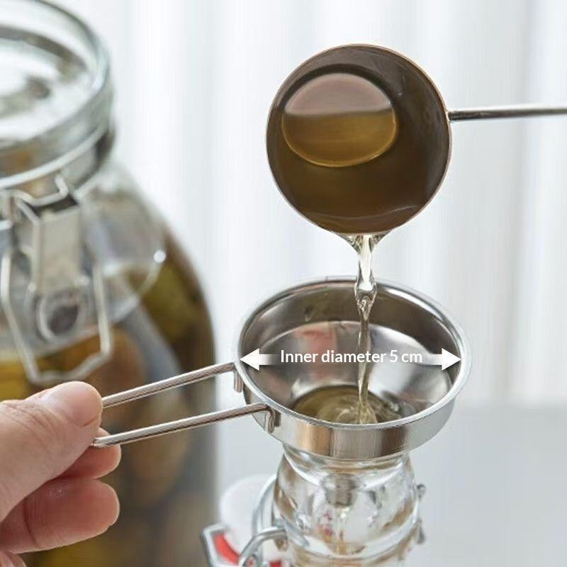 ステンレス鋼製ハンドル付き小型金属漏斗、ボトル充填用、酒、ワ - Kitchen Gadgets For Small Kitchens のレビューと価格